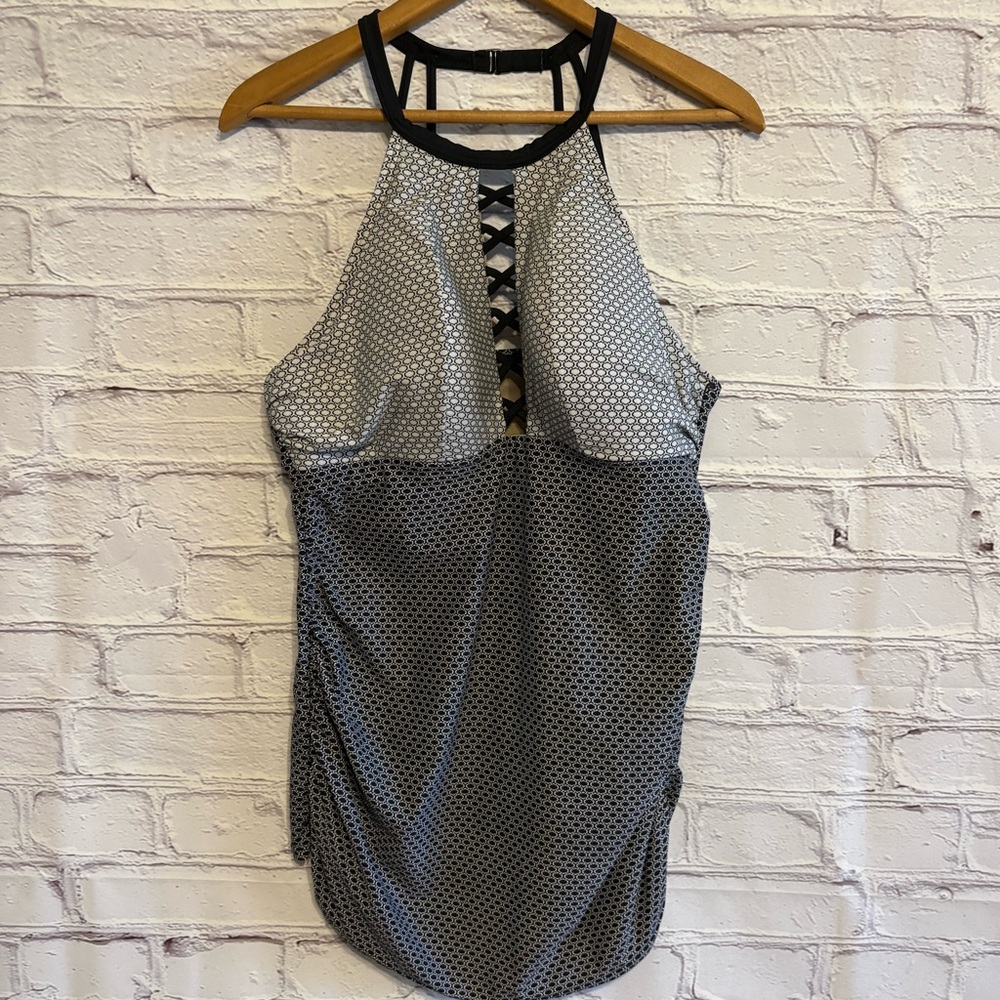 Swim by Cacique Pattered Tankini Top